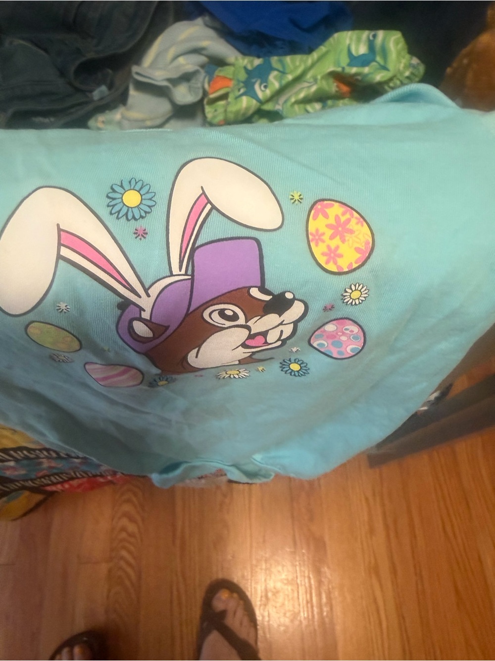 OTTO Kids Light Blue Bunny Graphic Tee